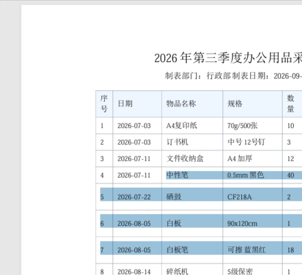 浏览器打开 PDF,用鼠标选中表格文字后 Ctrl+C 复制